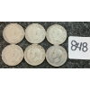 Image 2 : LOT OF 6 - 1947 CDN 25 CENT COINS