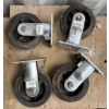 Image 1 : LOT OF 4 - CASTORS 6"