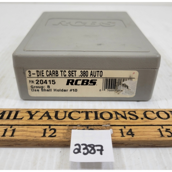 RCBS .380 AUTO TC DIE CARB SET
