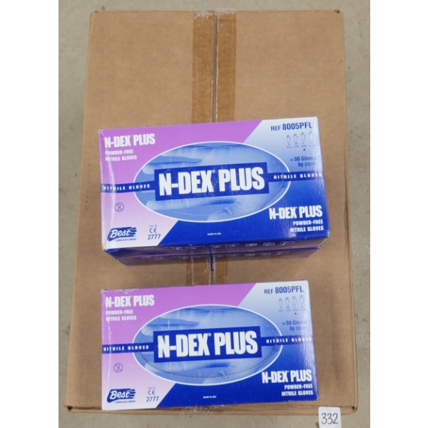 QTY OF N-DEX POWDER FREE NITRILE GLOVES