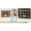 Image 1 : LOT OF 3 - COCA-COLA FRAMED PIN COLLECTIONS & EBON MEMORIES FIGURE