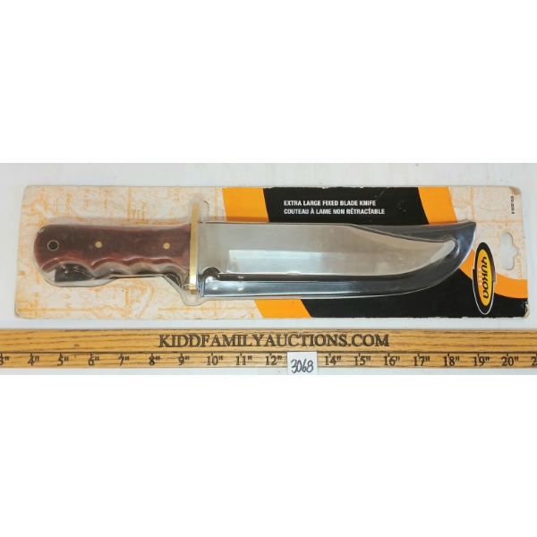 YUKON GEAR EXTRA LARGE FIXED BLADE KNIFE W/ SHEATH
