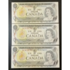 Image 3 : LOT OF 18 - 1973 CDN $1 BANKNOTES - INCL SEQUENTIAL SETS