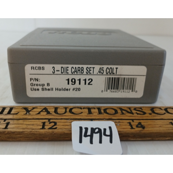 RCBS CARBIDE .45COLT 3PC DIE SET