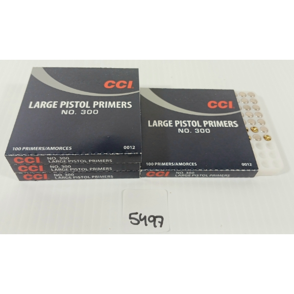 PRIMERS: 364X CCI NO. 300 LARGE PISTOL PRIMERS