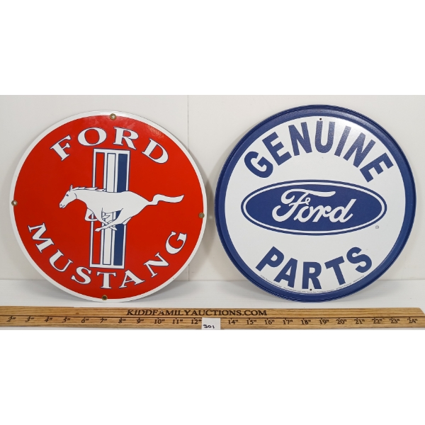 LOT OF 2 - FORD MUSTANG SSP SIGN - FORD SST SIGN