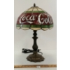 Image 1 : STAINED GLASS COCA-COLA TABLE LAMP