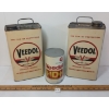 Image 3 : LOT OF 3 - VEEDOL & VEEDOL HD+ OIL CANS 