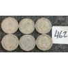 Image 2 : LOT OF 6 - 1937-1948 CDN 25 CENT COINS