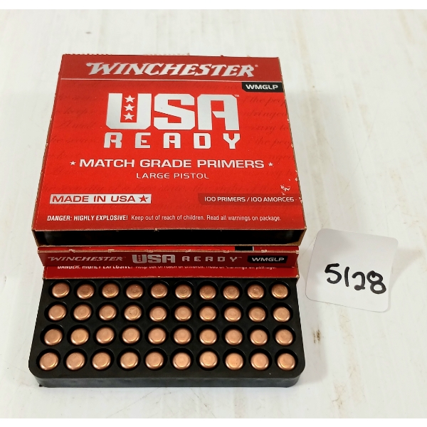 PRIMERS: APPROX 300X WINCHESTER USA READY LARGE PISTOL - WMGLP