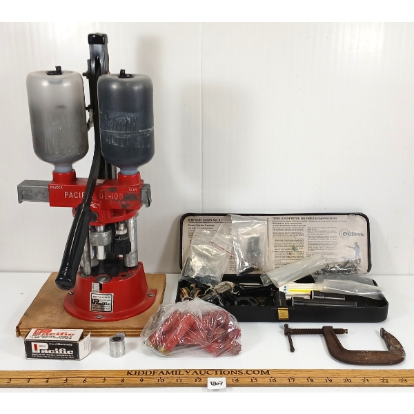 JOB LOT - MISC RELOADING - INCL PACIFIC DL-105 SHOTSHELL RELOADER, SHOT BUSHINGS, ETC
