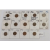 Image 1 : LOT OF 14 - U.S. INDIAN & LINCOLN HEAD PENNIES - INCL 1905, 1906, 1907 & 1908