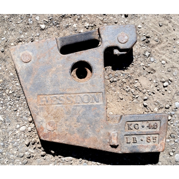 TRACTOR WEIGHT - 85LBS - MFG. HESSTON 