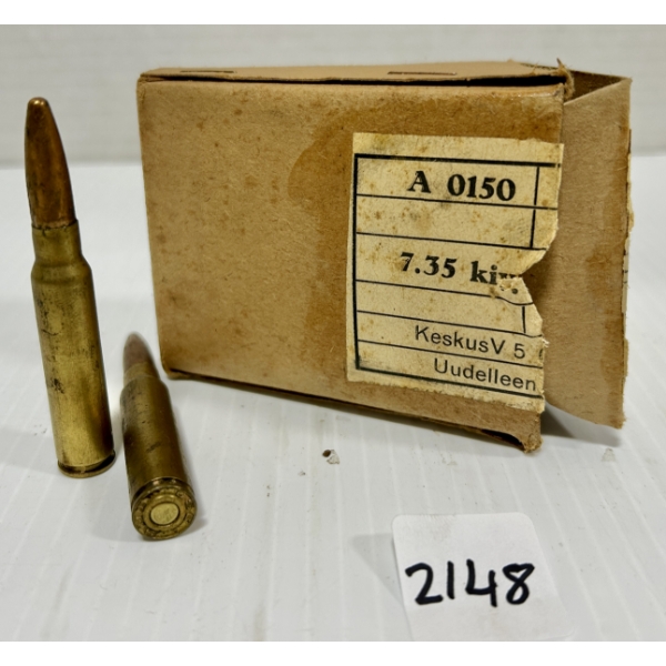 AMMO: 18X 7.35X51 MM CARCANO - FMJ