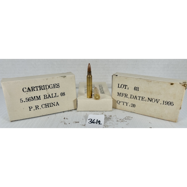 AMMO: 60X 5.56X45 MM - MILITARY FMJ