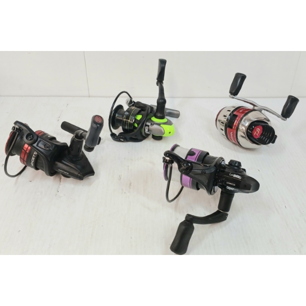 LOT OF 4 - LEW'S HS1 HYPERSONIC, ABU GARCIA VENDETTA 30 & GENIKE FISHING REELS