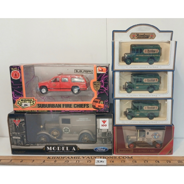 LOT OF 6 - LIBERTY CLASSICS, ROAD CHAMP & LLEDO DIECAST MODELS - CDN TIRE COIN BANK