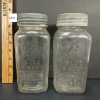 Image 1 : LOT OF 2 - BLUE RIBBON GLASS CANNING JARS