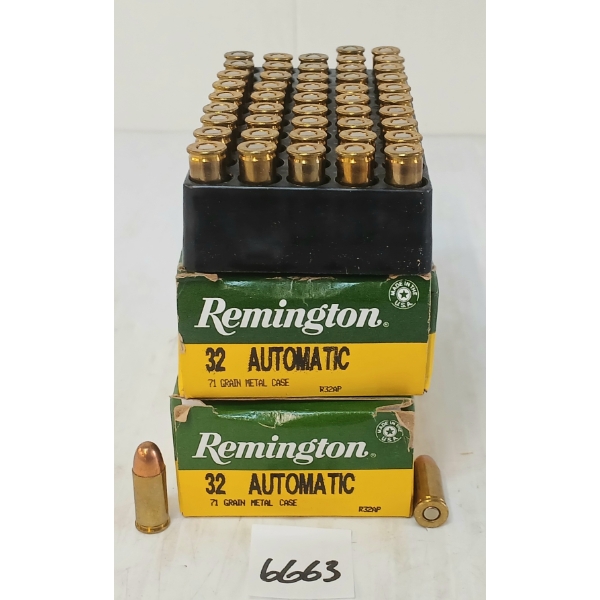 AMMO: 94X REMINGTON .32AUTO - 71GR