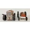 Image 2 : LOT OF 2 - MARX TIN WIND-UP TRACTOR & UNMARKED BATTERY-OP TRACTOR