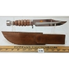 Image 2 : STEEL WARRIOR SW-154 KNIFE W/ LEATHER SHEATH