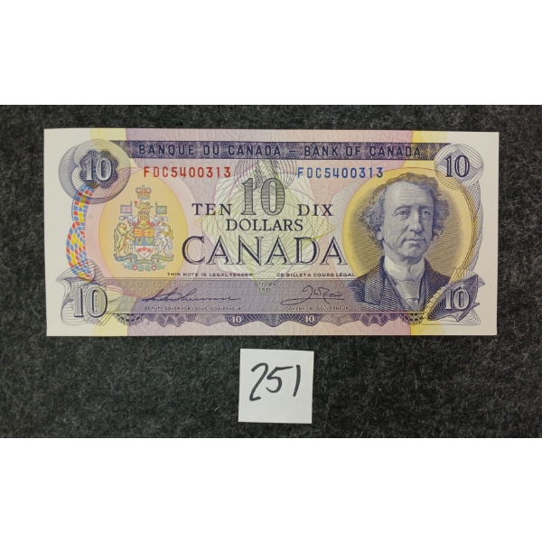 1971 CDN $10 BANKNOTE - UNCIRCULATED