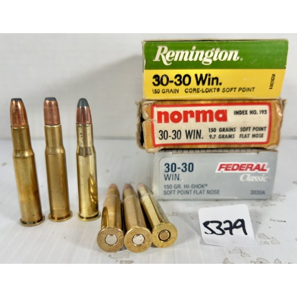 AMMO: 60X .30-30 WIN - 150 GR SP