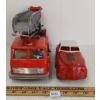 Image 3 : LOT OF 2 - FRICTION & BATTERY OP FIRETRUCKS