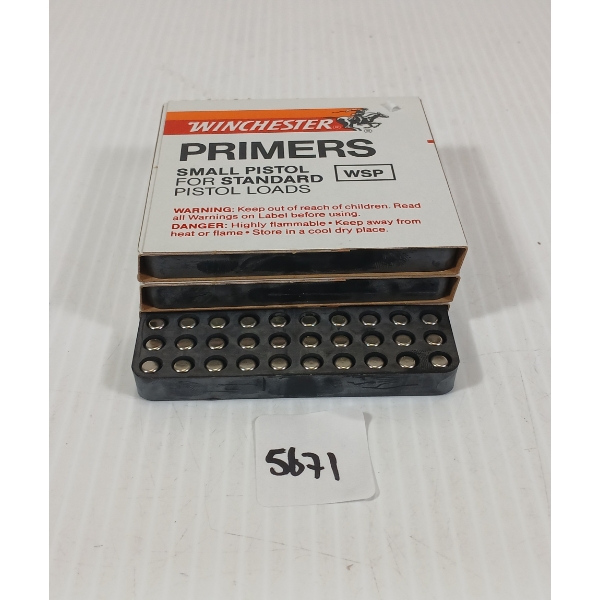 PRIMERS: 300X WINCHESTER NO. WSP SMALL PISTOL PRIMERS