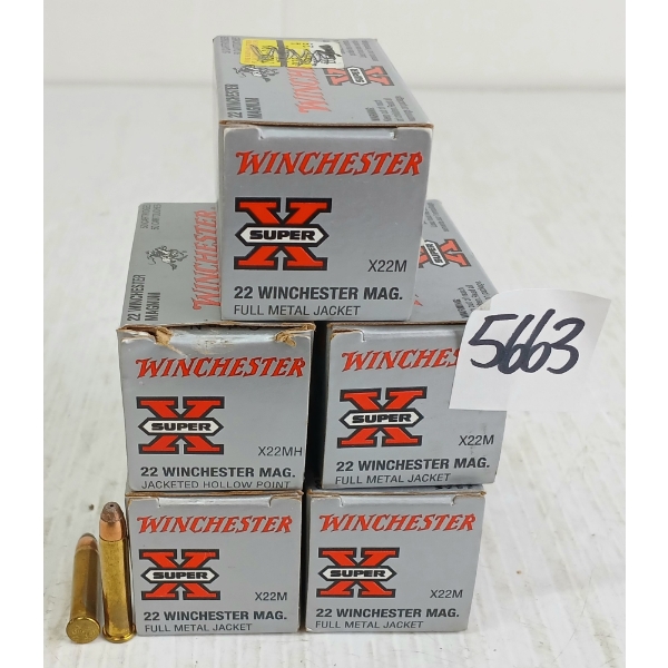 AMMO: 250X WINCHESTER .22WIN MAG - FMJ & HP
