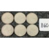 Image 1 : LOT OF 6 - 1965-1968 CDN 25 CENT COINS