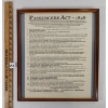 Image 1 : 1848 FRAMED PASSENGERS ACT