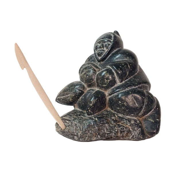 HUNTER PLUCKING BIRD BY TIMOTHY NAYOUMEALOOK (PRS CDN ARTIST) - ANTLER & STONE