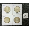 Image 2 : LOT OF 4 - 1965 CDN SILVER 50 CENT PCS
