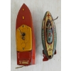Image 9 : LOT OF 2 - SAN & HORNBY TIN WIND UP BOATS