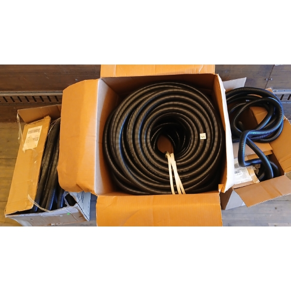 QTY OF CORRUGATED PLASTIC TUBING