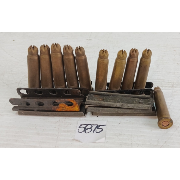 AMMO: 10X WWII BLANKS W/ STRIPPER CLIPS