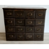 Image 2 : APOTHECARY CARD CABINET - MIXED WOOD - C. LATE 19TH / EARLY 20TH CENTURY