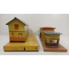 Image 7 : LOT OF 2 - TIN TRAIN STATIONS - INCL HORNBY