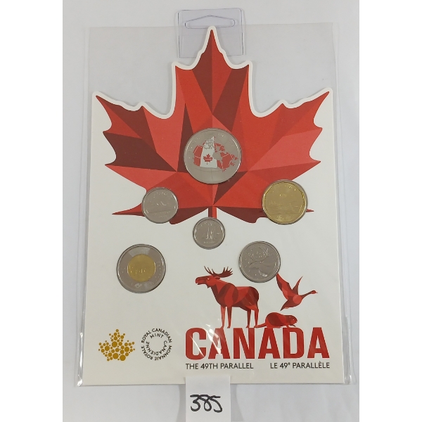 RCM 2018 CDN CIRCULATION COIN SET - THE 49TH PARALLEL