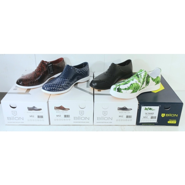 LOT OF 4 - BIION SHOES - FT THE TRAINERS, THE LUX & THE CLASSICS STYLES