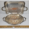 Image 1 : LOT OF 2 - SILVER PLATED TROPHY TRAYS - INCL MONTREAL GUN DOG CLUB & CARLINGS CHALLENGE