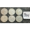Image 2 : LOT OF 6 - 1947 CDN 25 CENT COINS