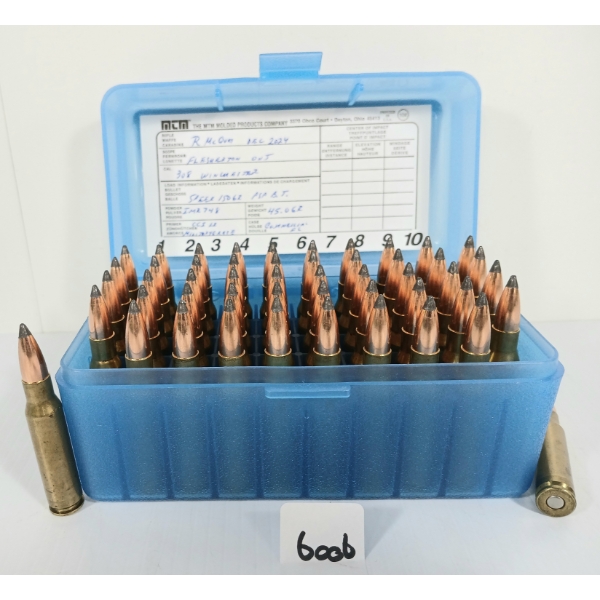 AMMO: 50X MIXED .308 WIN - 150GR - PSP BT - RELOADS