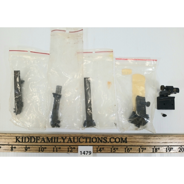 LOT OF 5 - SIGHT PCS - RAIL MOUNT, WILLIAMS SIGHT, ETC 