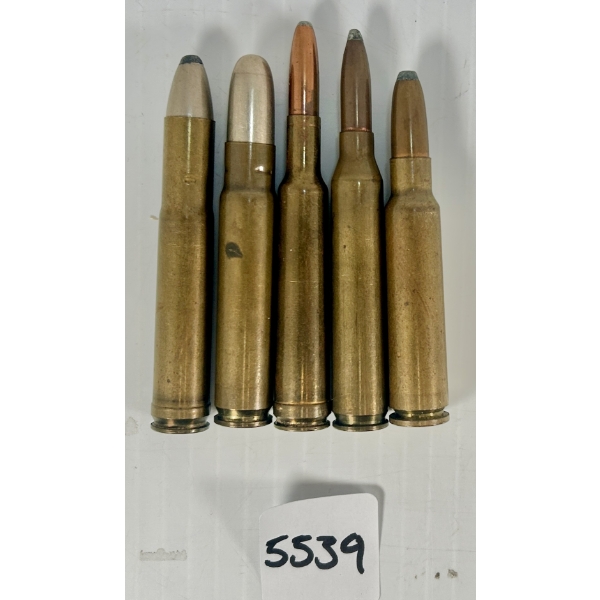 AMMO: 5X .300, .375 & .240 CAL CARTRIDGES