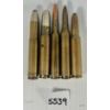 Image 1 : AMMO: 5X .300, .375 & .240 CAL CARTRIDGES