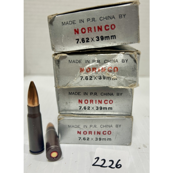 AMMO: 80X NORINCO 7.62X39 MM - FMJ
