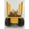 Image 5 : TONKA PRESSED STEEL CUSTOM LOGGING TRUCK - INCL LOGS