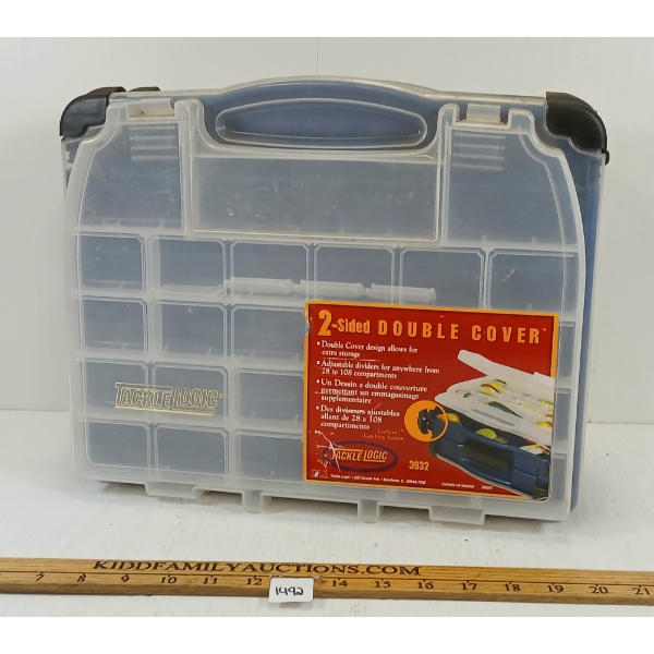 TACKLE LOGIC 2-SIDED DOUBLE COVER TACKLE BOX